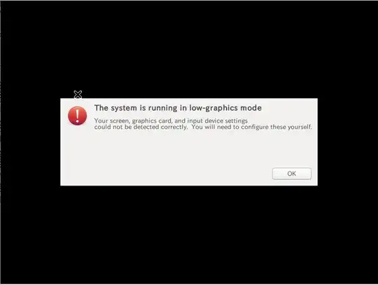 <code>The system is running into low graphics mode</code>