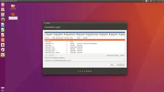 Partition Details Image