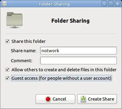 caja-share settings