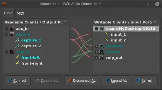 qjackctl connections