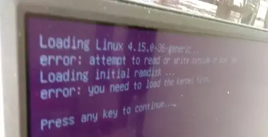 error - you need to load the kernel first