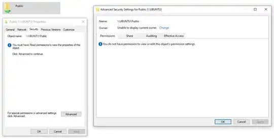 Windows does not have read permission.