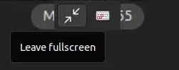 Leave fullscreen option only visible on mouseover at the top center of the VM full screen window