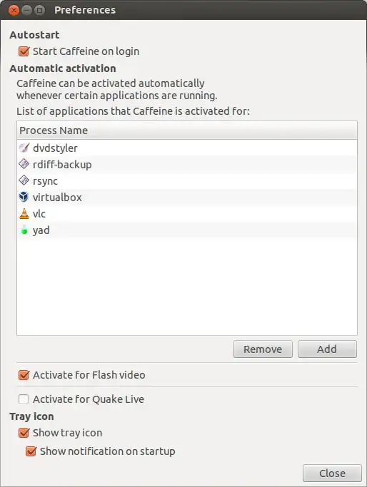 Caffeine preferences