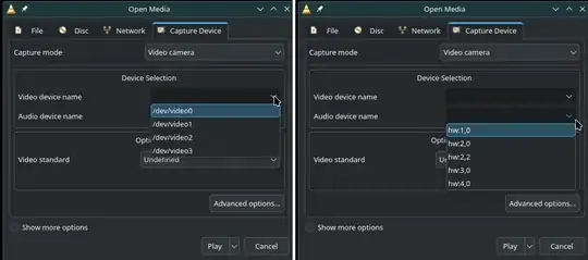 Ubuntu VLC after connecting capture card