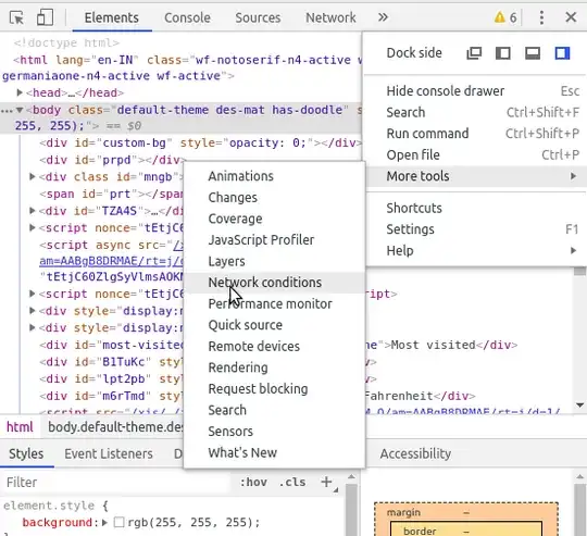 Enable Network Conditions