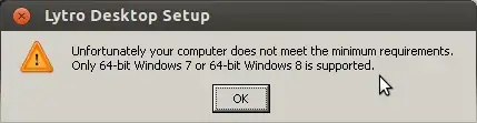 Unfortunately your computer does not meet the minimum requirements. Only 64-bit Windows 7 Windows 8 is supported.