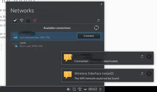Wlan notifications after trying to reconnect to Wi-Fi