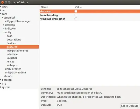 dconf-editor settings