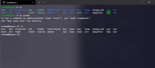 My prompt when I'm logged as root and when I switch user