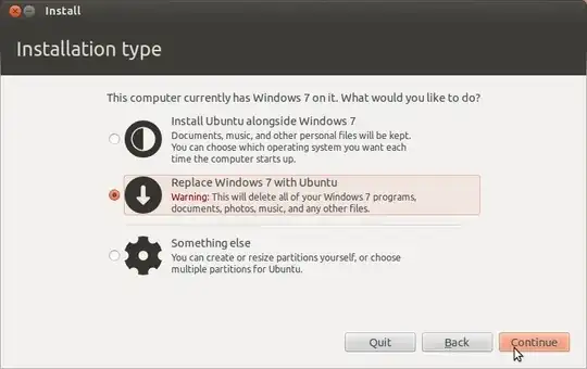 Dialogue to select partitioning scheme