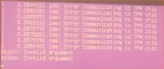 Error communicating to TPM chip
