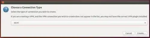 Choose wifi connection type to wifi
