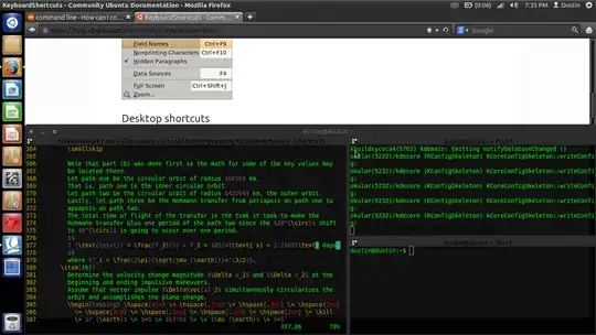 After workspace change and hitting F12