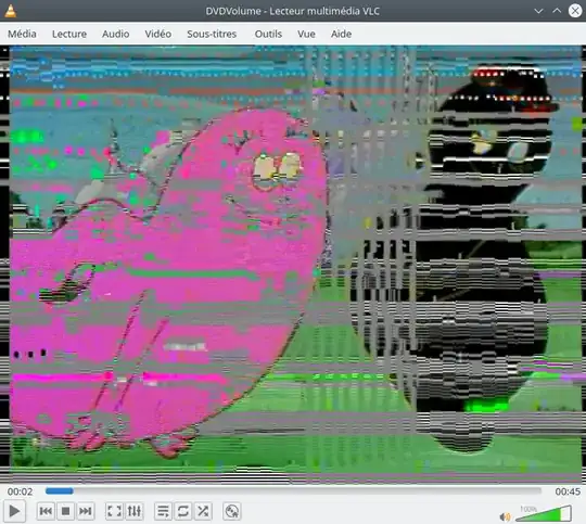 Image appearing scrambled in VLC