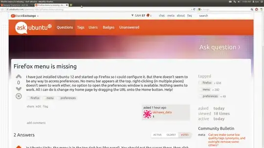 When there is no cursor on the title-bar