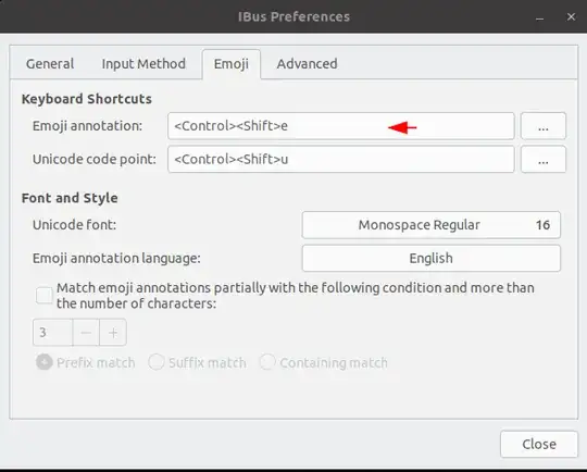IBus Preferences Window