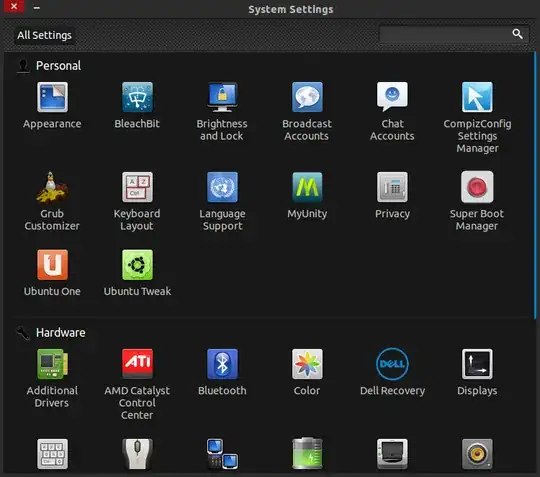 Custom Entries in System Settings