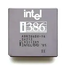 Intel 80386 chip