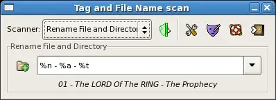 Bulk renamer screenshot