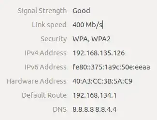 Wi-Fi connection settings