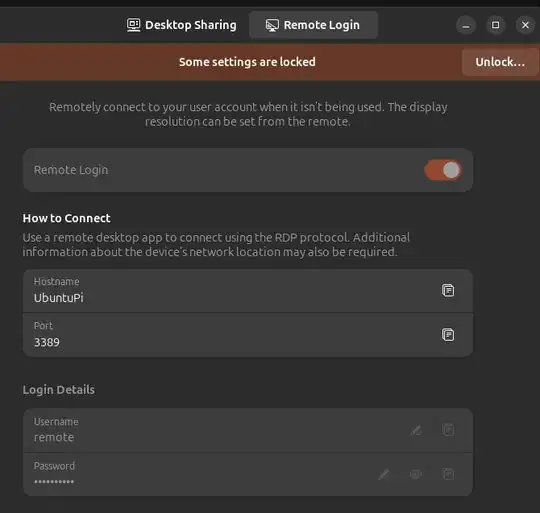 screenshot of target PC