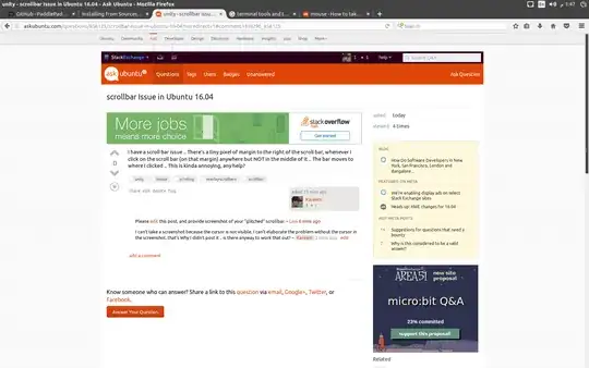Cursor Scrollbar Issue