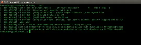 Picks up the external this time, but still can't access it