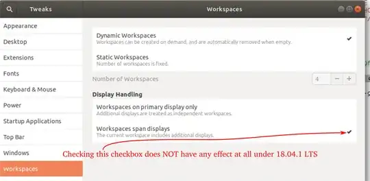 broken workspaces tweaks window