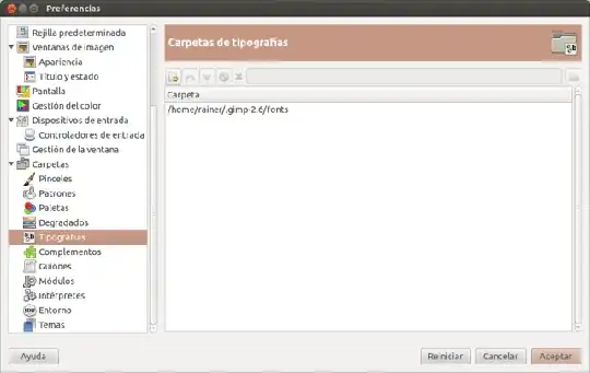 Fonts folders for the GIMP