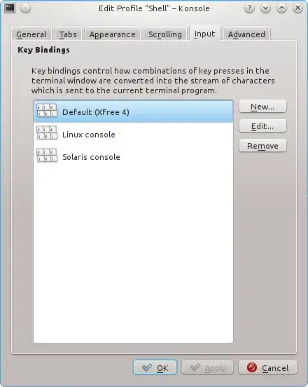 Key Bindings in Konsole
