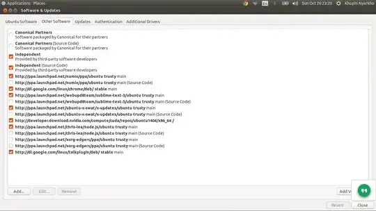 Uncheck xorg edges ppa in 