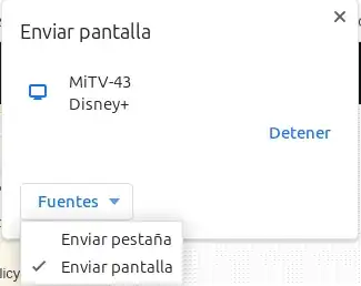 Cast desktop to Smart TV