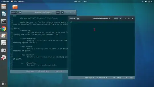 Two instances of gedit