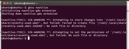 gksu nautilus warning