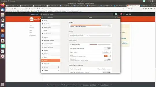 unknown device showing in power setting