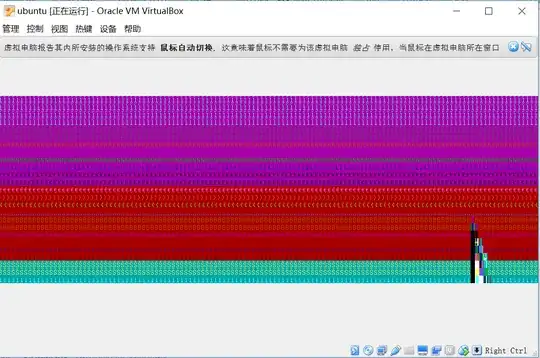 bright coloured pixelated screen