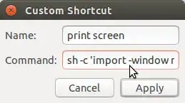 shortcut dialog
