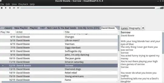 deadbeef whith infobar error