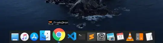 Dock incorrect hint text