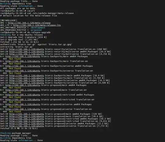 Screenshot of do-release-upgrade output