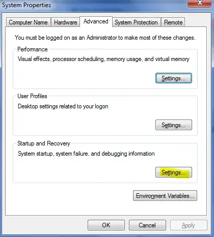 Advanced system settings