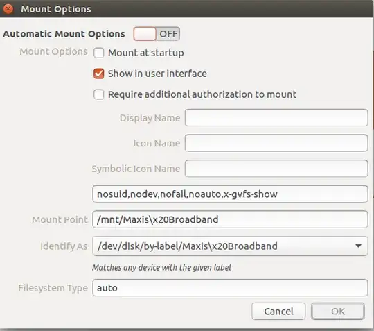 Screen shot of the <code>Edit Munt Options</code> tab is as follows.
