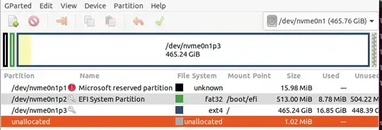 Installed on nvme drive