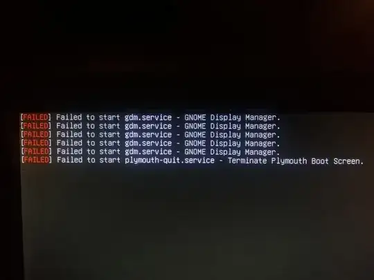 here's message when i boot