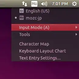 mozc Input Mode menu