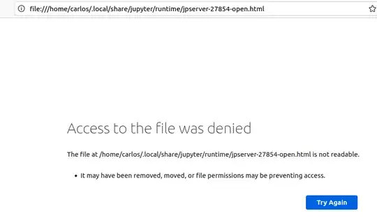 Error message in firefox