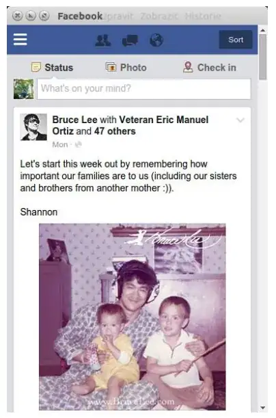 Facebook Chrome Webapp