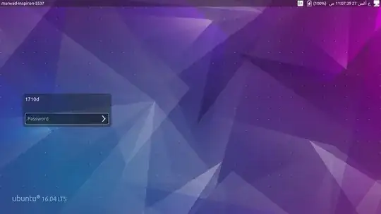 screenshot of Ubuntu lock screen 