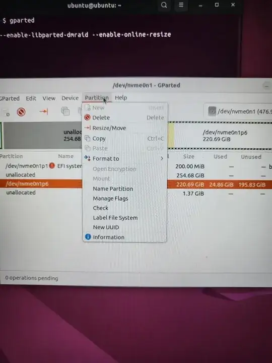 gparted correct image 2